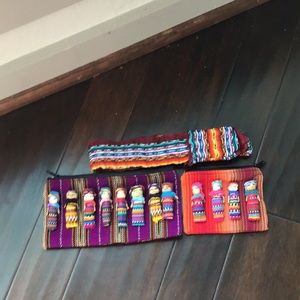 Mexican Worry Doll Bags and Headband